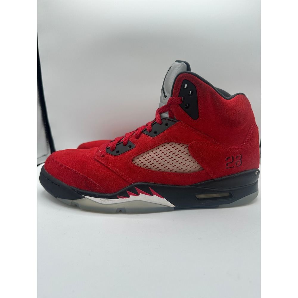 Air Jordan 5 Retro Raging Bull 2021 DD0587-600 Men Size 11.5 Red Black Sneakers